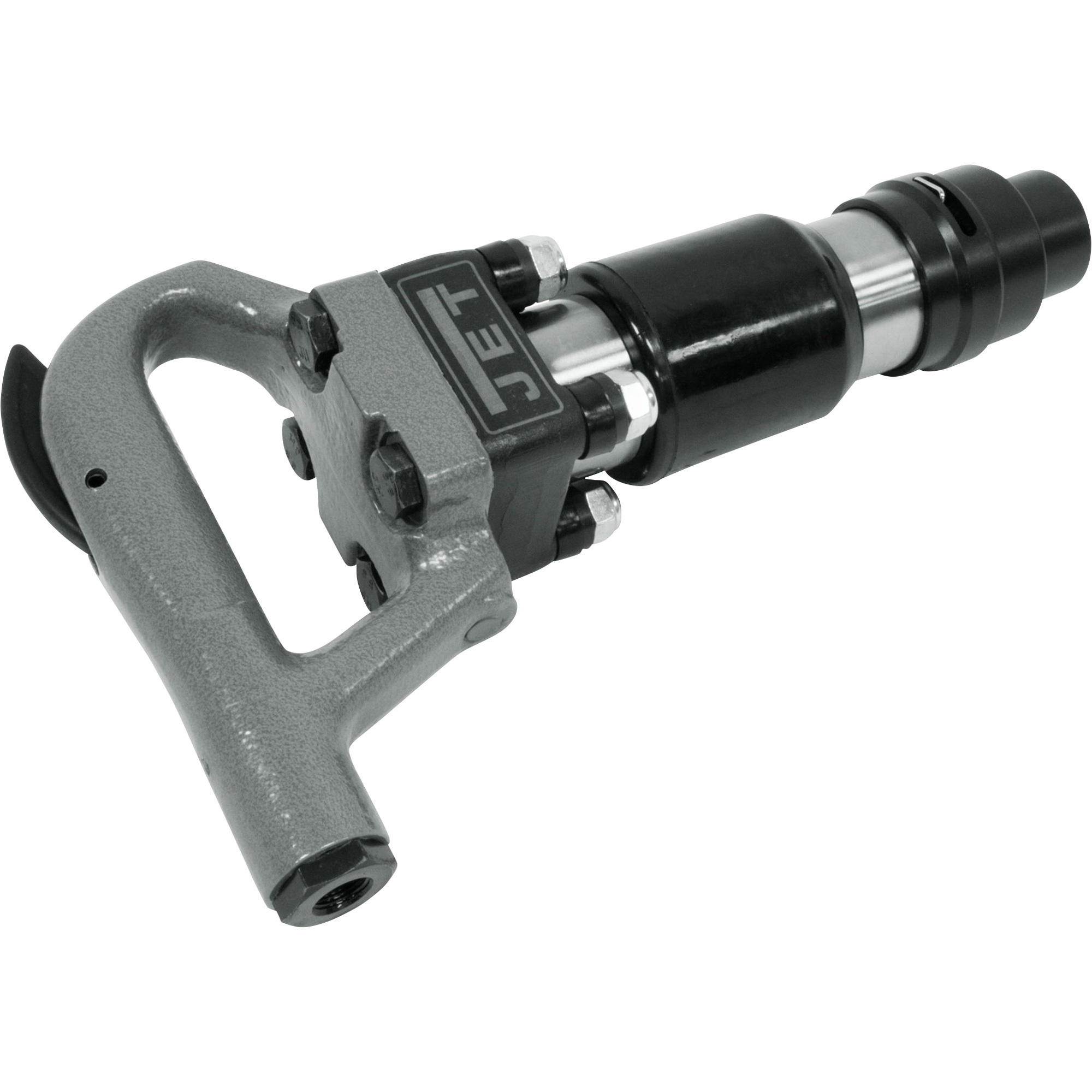 JET 4in. Four-Bolt D Handle Chipping Air Hammer, Round Shank, 4 1/64in. Stroke, 1500 BPM, Model# JCT-3622